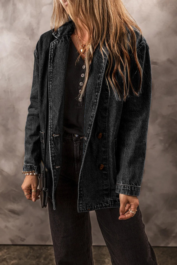 Stilla | Langærmet Denimjakke
