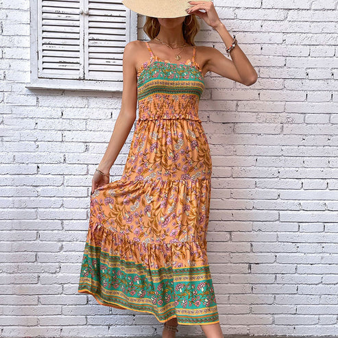 Stilla | Bohemian Kjole With Ruffles