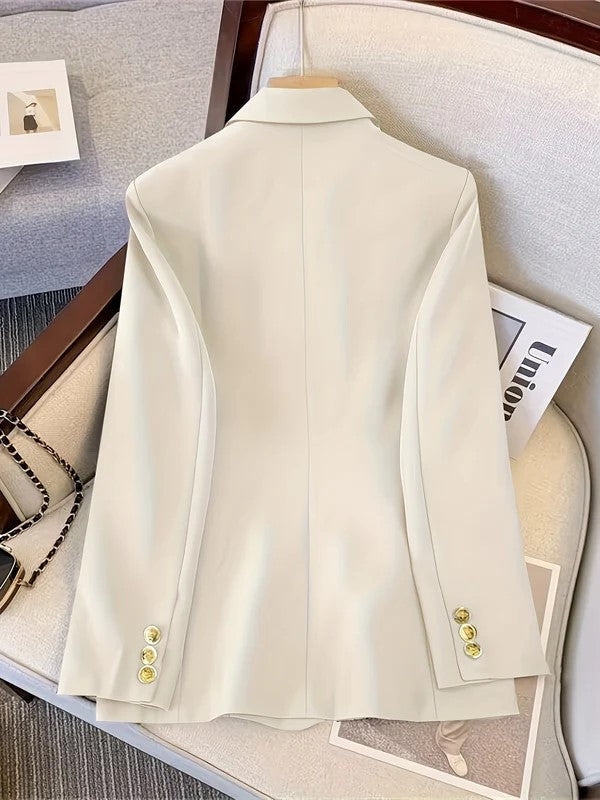 Stilla | Elegant Business Slim Blazer med gyldne knapper Ideel til alle årstider
