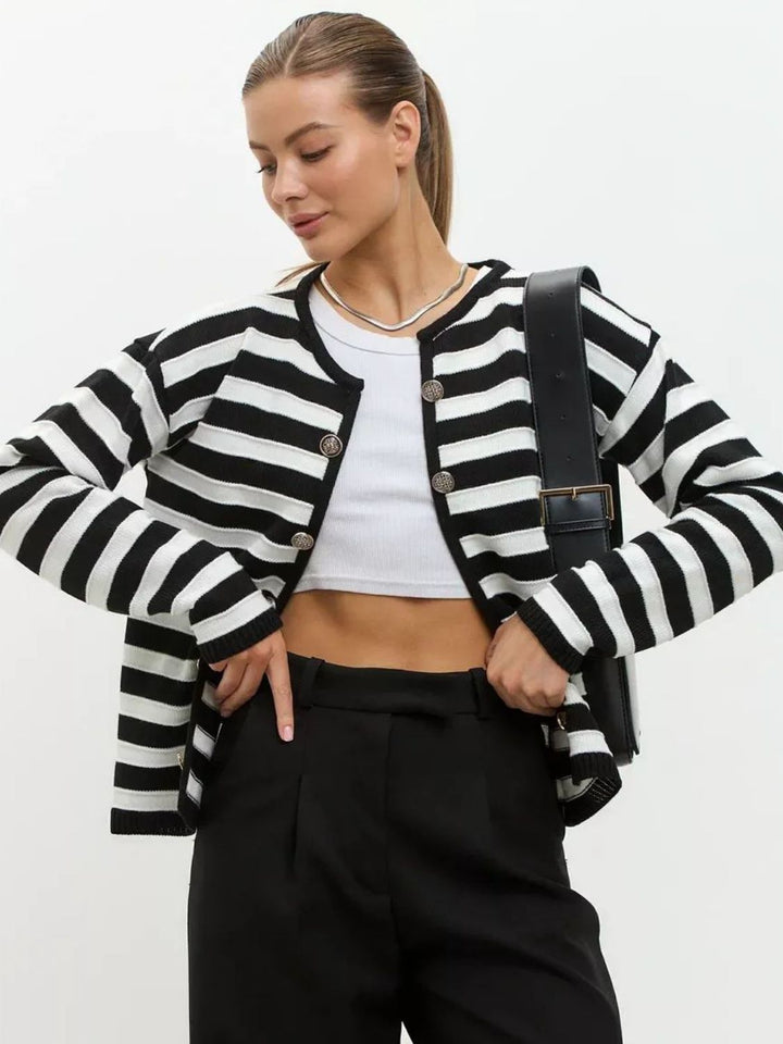 Stilla | Faldende skulder langærmet cardigan