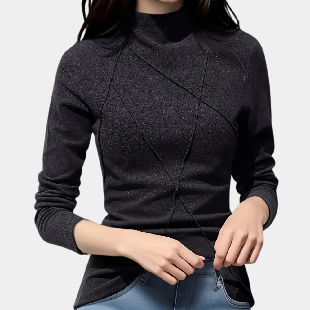 Stilla | Sofistikeret Halv Turtleneck Trøje til Damer