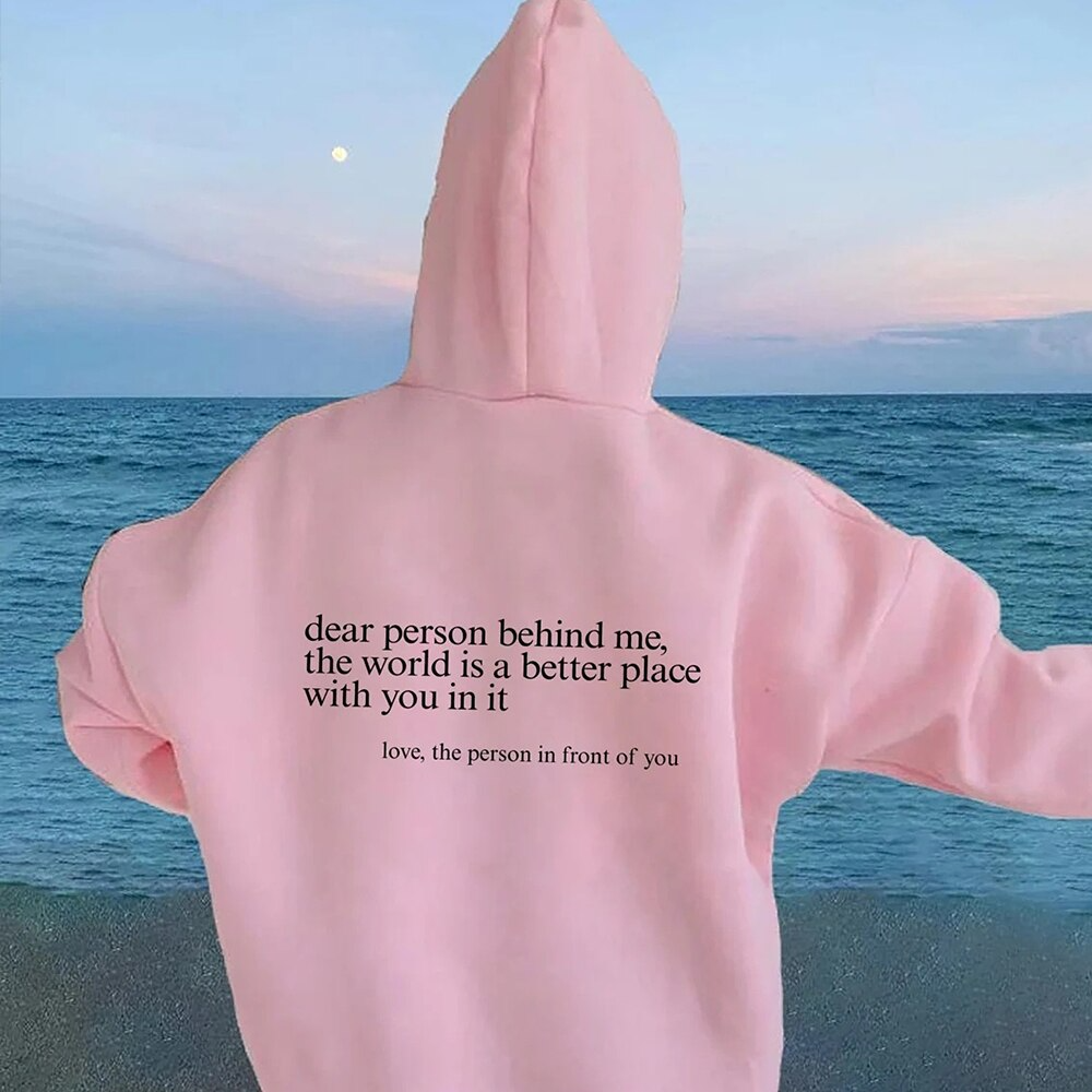 Stilla | Hoodie med Ryg-Udtalelse