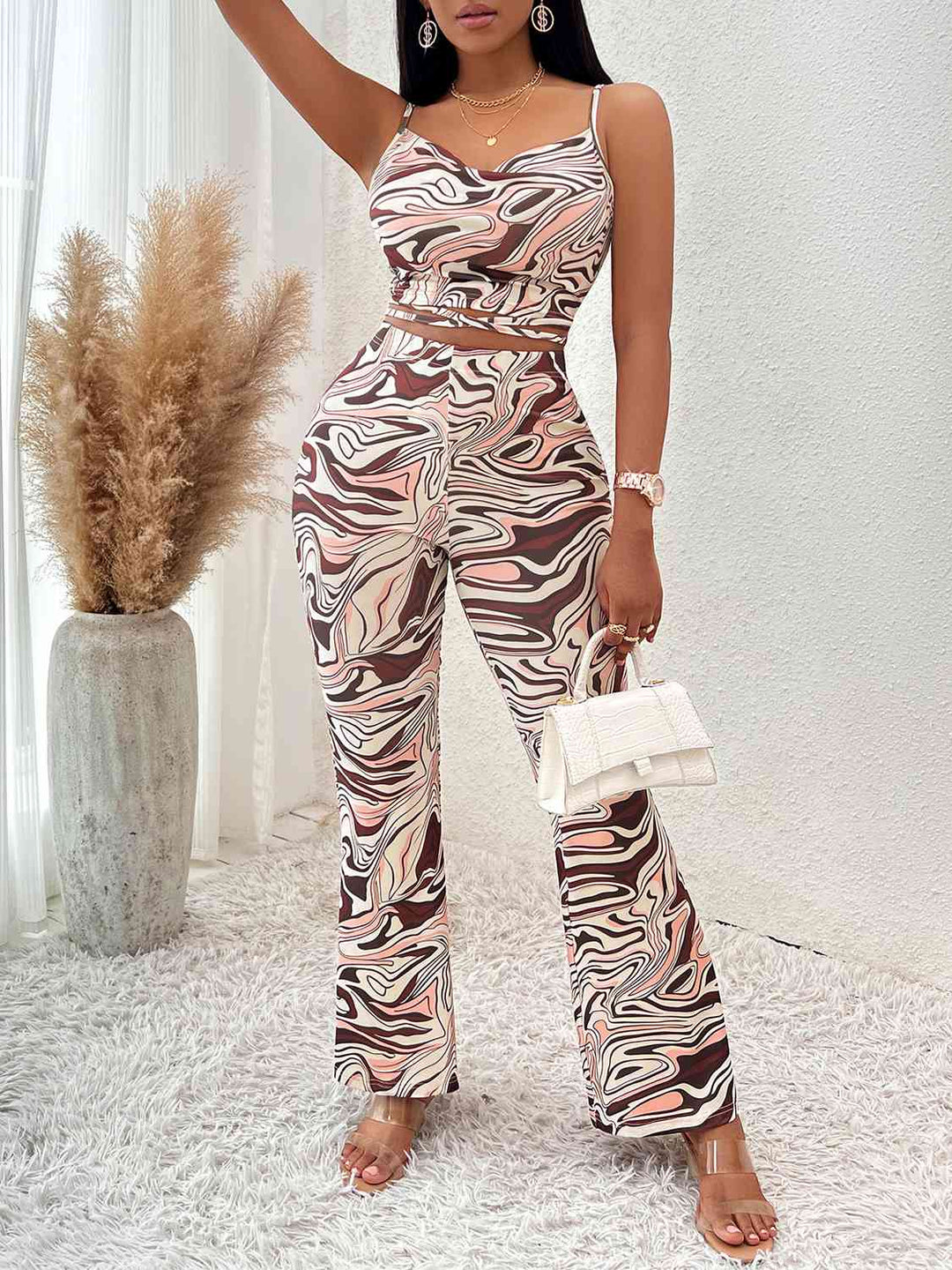 Stilla | ærmeløs bred ben jumpsuit