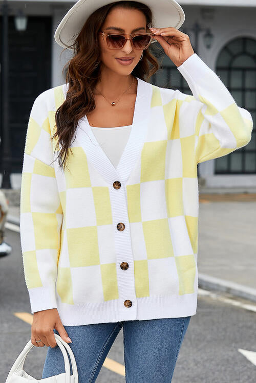 Stilla | Knap-op Dropped Shoulder Cardigan