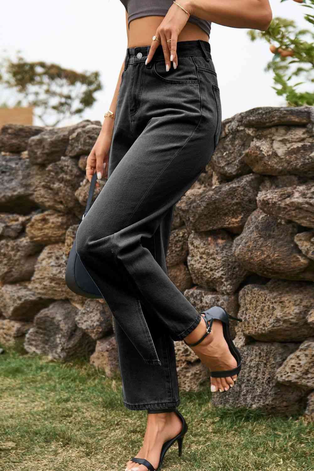 Stilla | Talje Løs Pasform Ankelskål Jeans