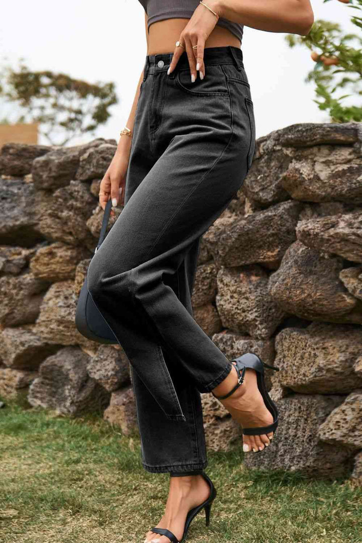 Stilla | Talje Løs Pasform Ankelskål Jeans
