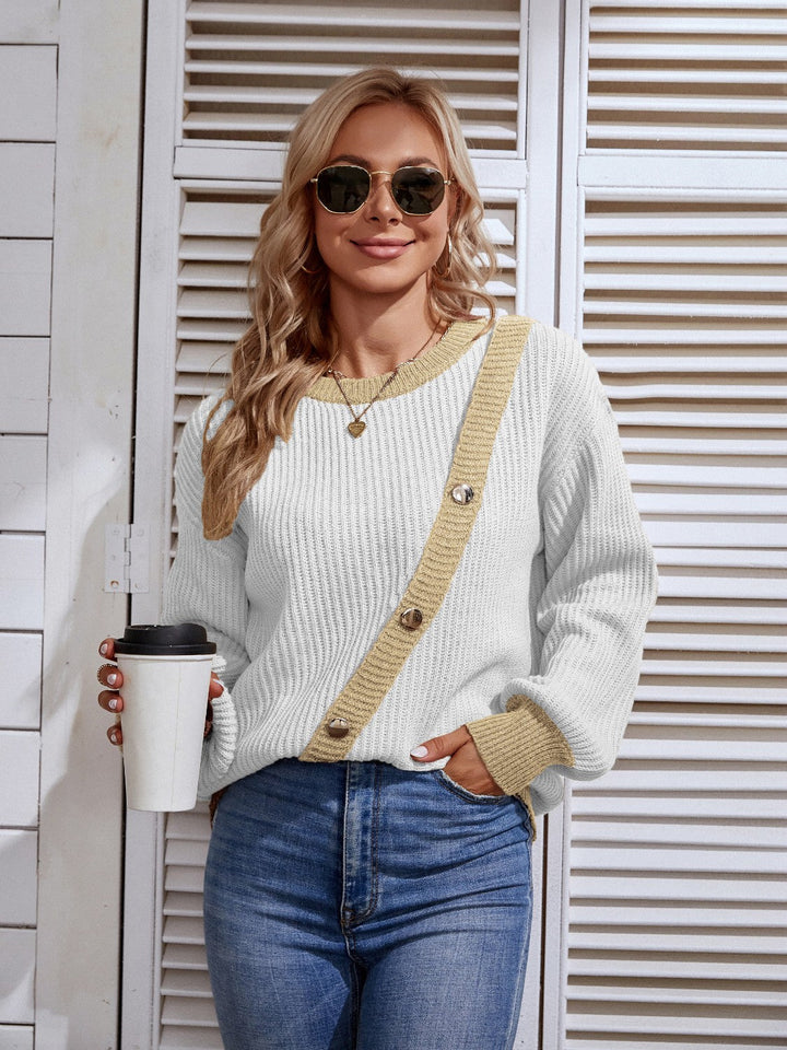 Stilla | Knap Rund Hals Sweater