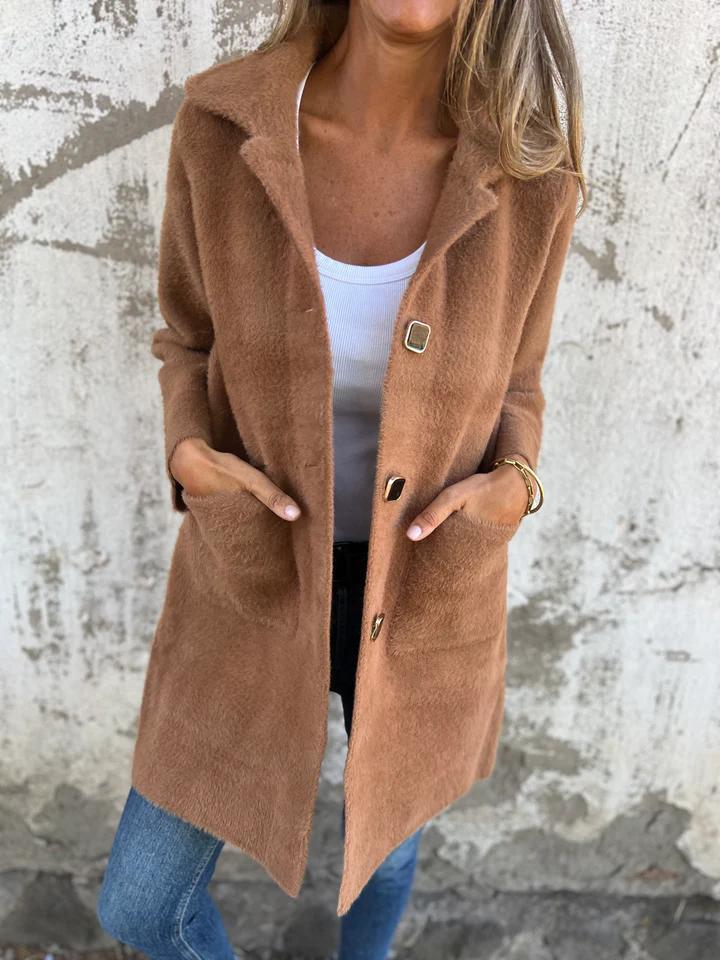 Stilla | Lang Jakke med Knapper