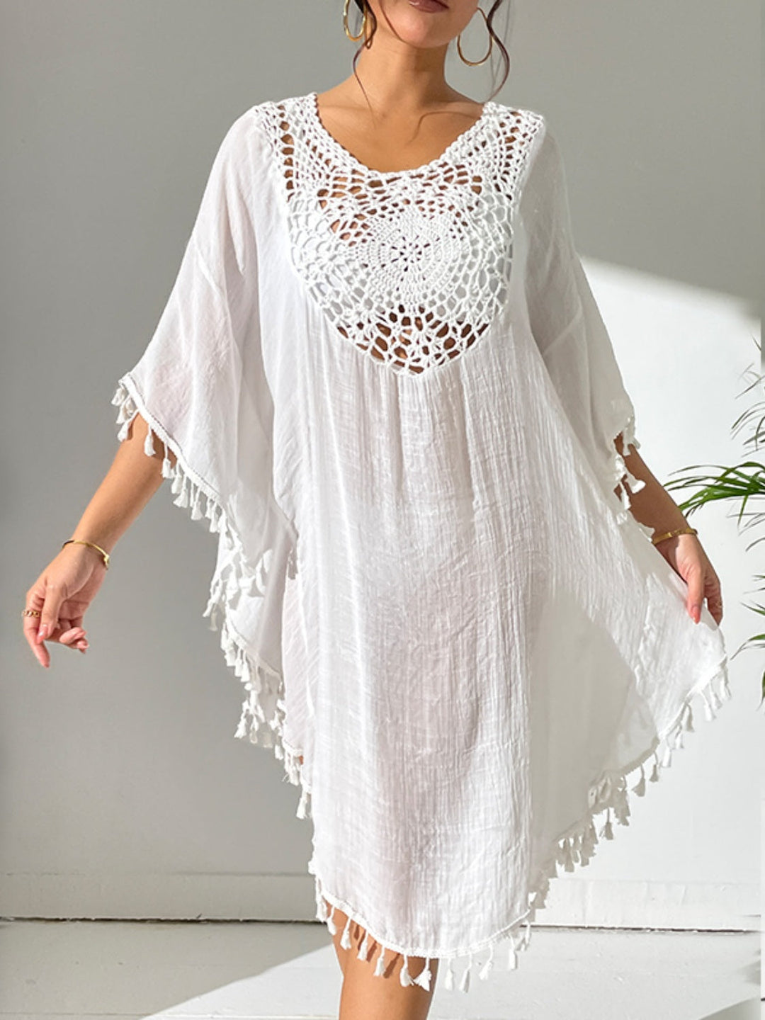 Stilla | Cutout Scoop Neck Cover-up Kjole