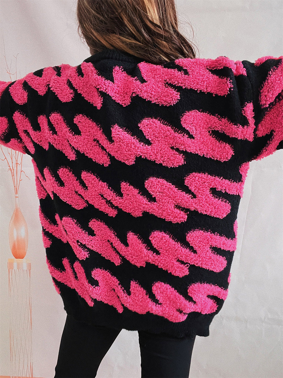 Stilla | Stribet Droppet Skulder Sweater