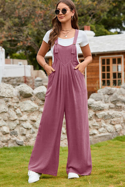 Stilla | Strop firkantet hals ben-overalls