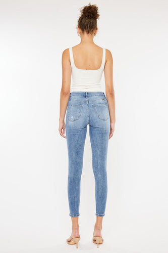 Stilla | Høj Talje Kattevipper Skinny Jeans