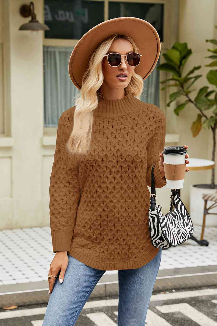 Stilla | Langærmet Mock Neck Sweater