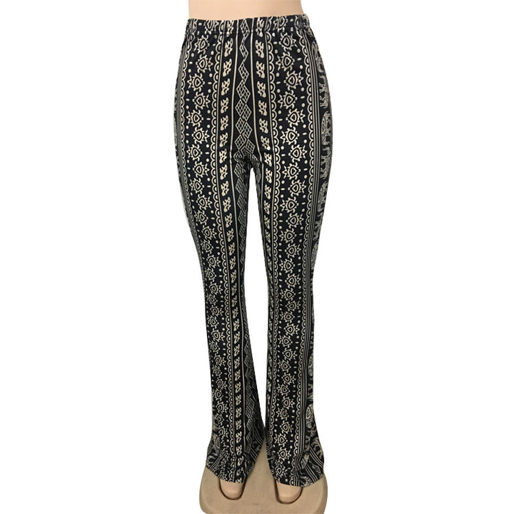 Dame Off-Shoulder Crop Top med Flared Jeans Stilla