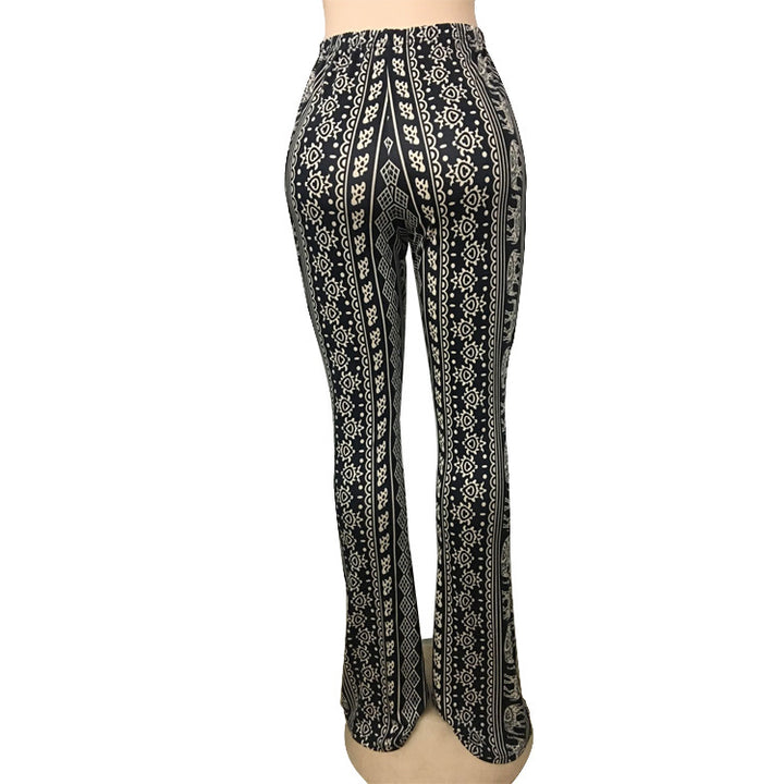 Dame Off-Shoulder Crop Top med Flared Jeans Stilla