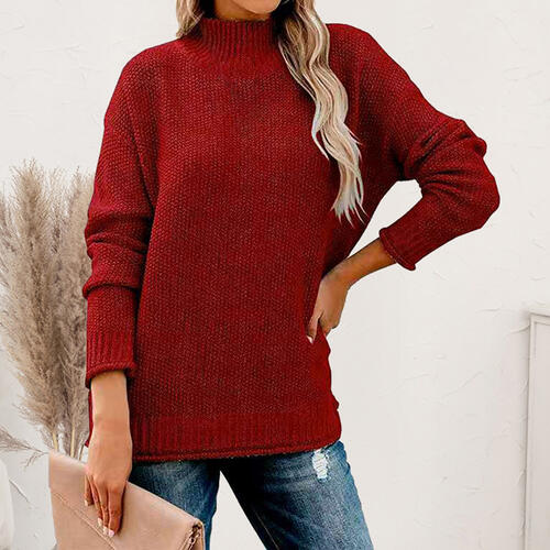 Stilla | Nakke Droppet Skulder Langærmet Sweater