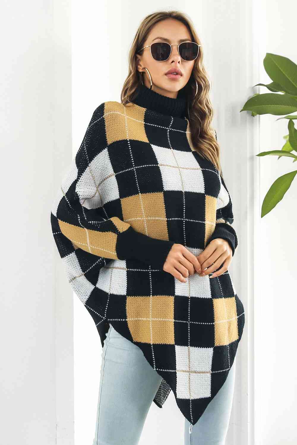Stilla | Turtleneck Dolman Sleeve Poncho