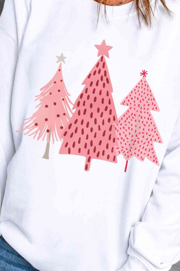 Stilla | Træ Grafik Langærmet Sweatshirt