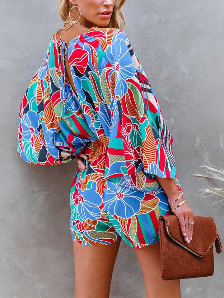 Stilla | Printed Kimono Ærme Romper