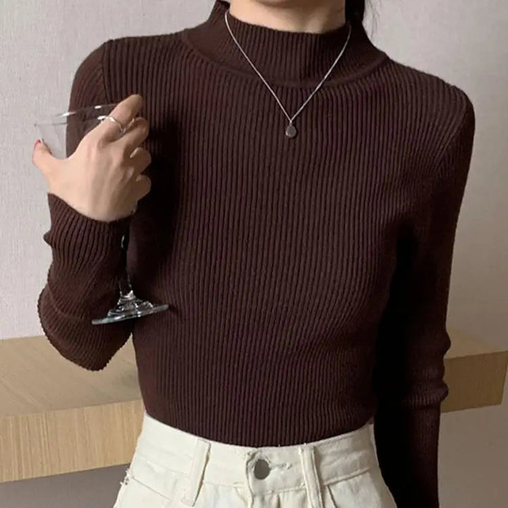 Stilla | Cozy Ribbet Uld Sweater til Kvinder
