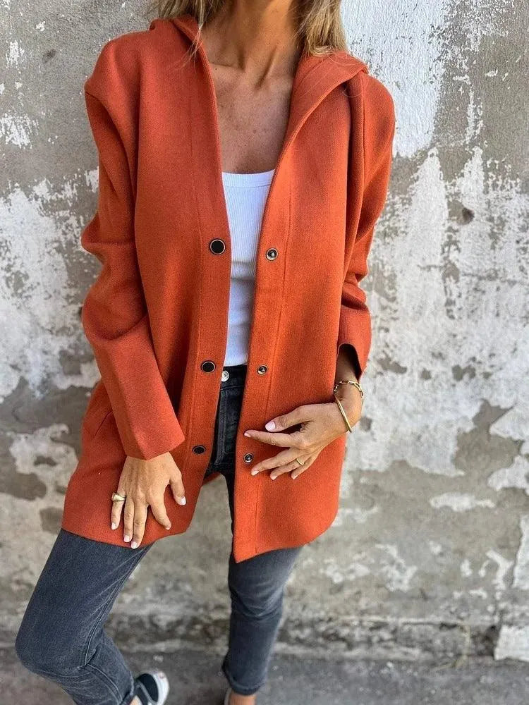 Skovae | Casual Enkeltstående Cardigan med Hætte