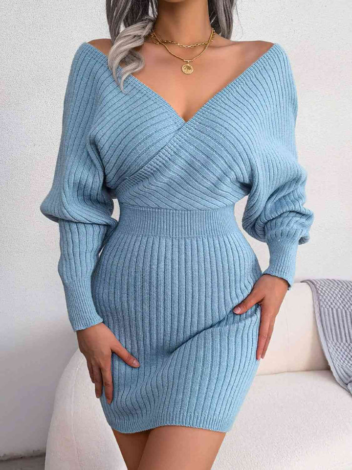 Stilla | Strik Dolman Ærme Sweater Kjole