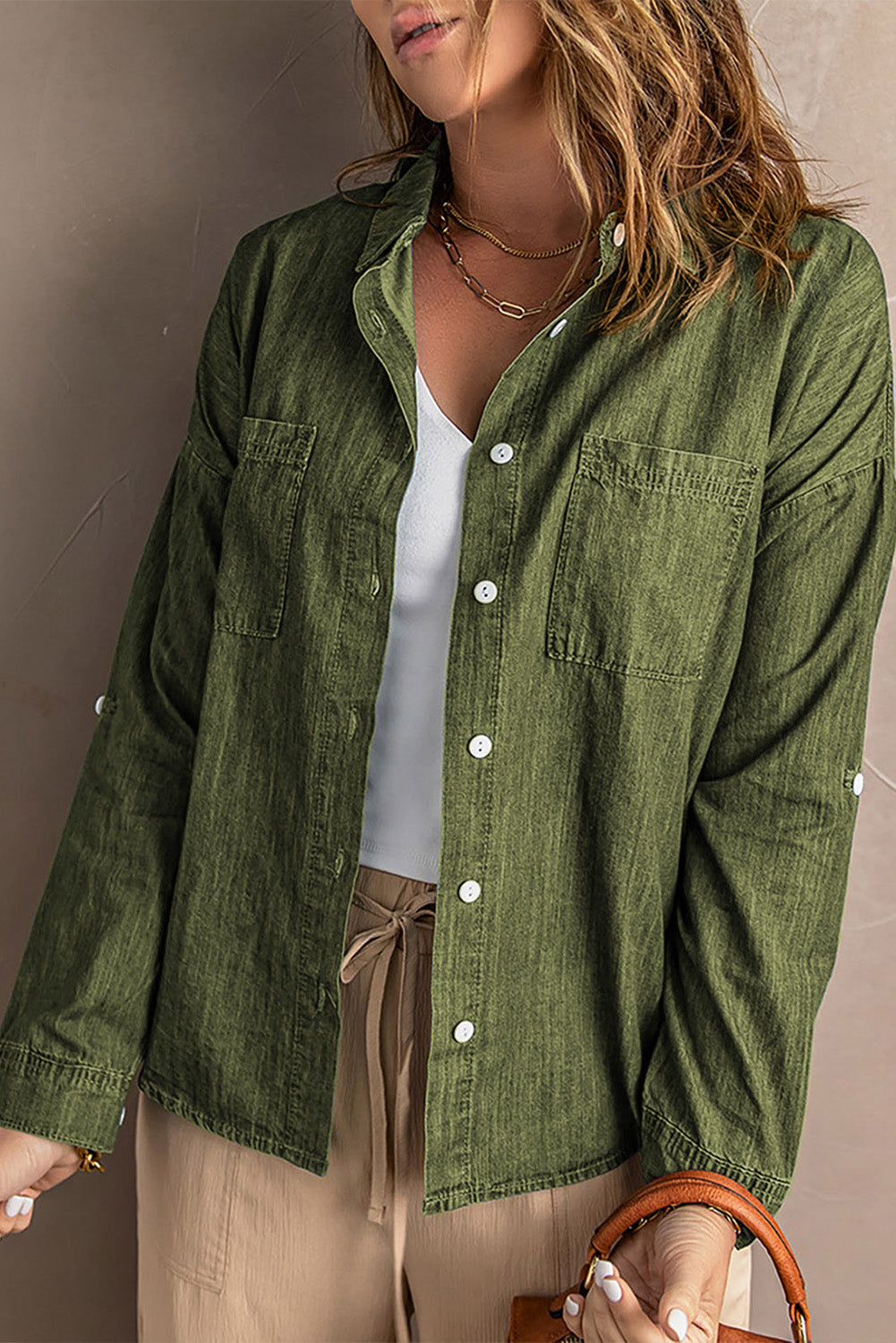 Stilla | Knap-op Krave Denim Top