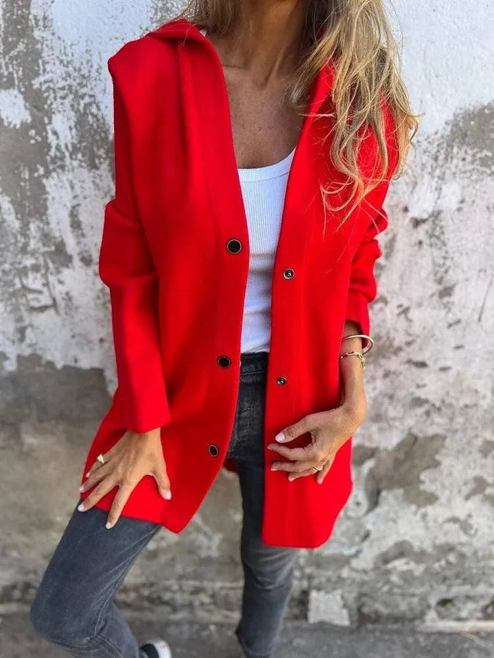Skovae | Casual Enkeltstående Cardigan med Hætte