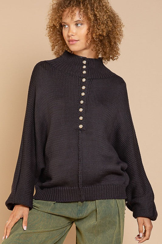 Stilla | Knapstrikket Sweater