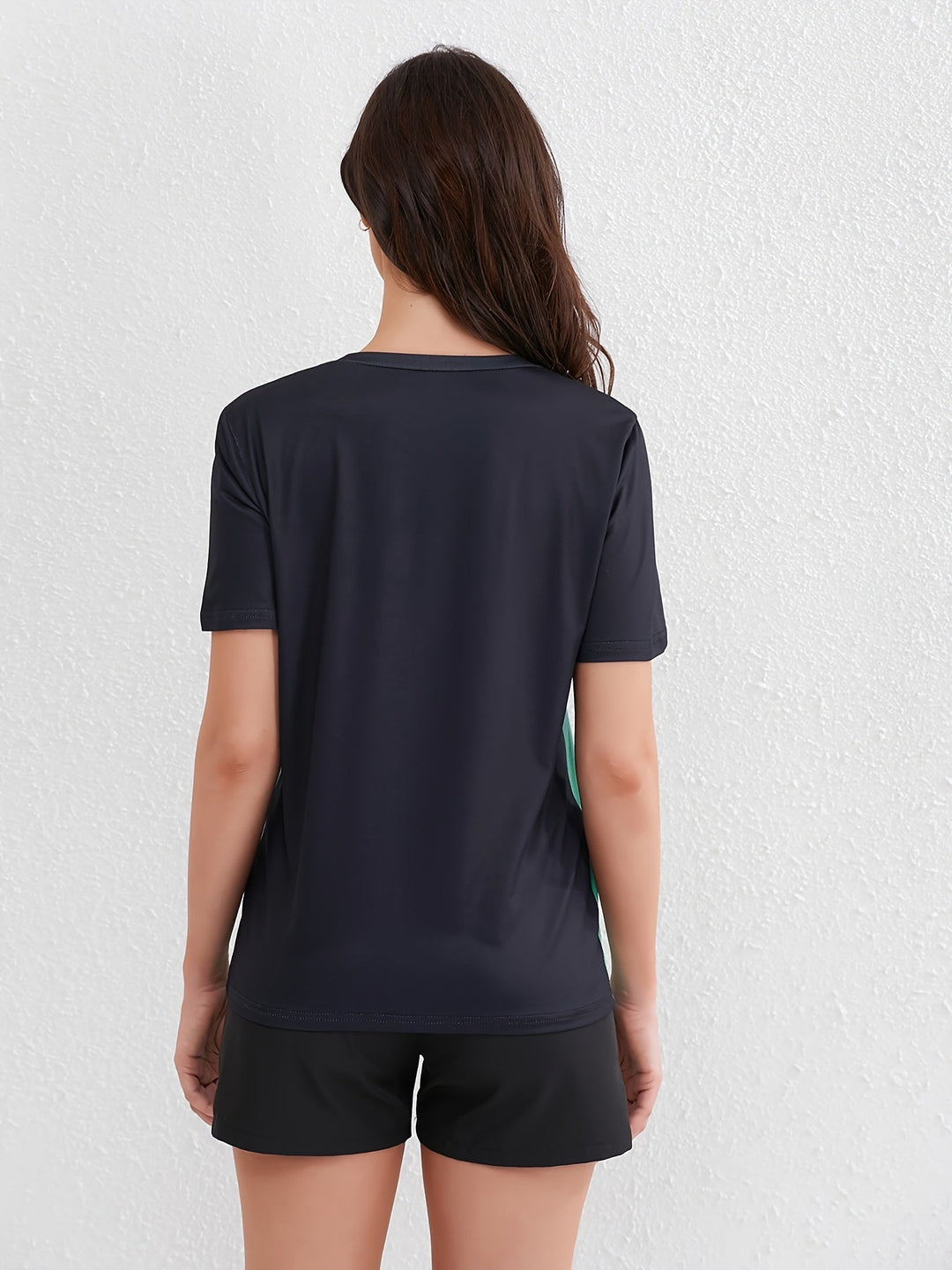 Skovae | Damer Ombre Sport T-Shirt med Korte Ærmer