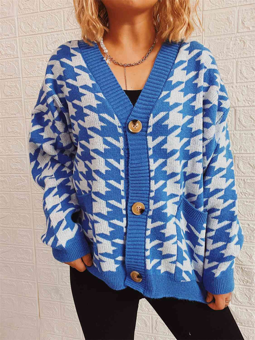 Stilla | Knap Front Cardigan Med Lommer