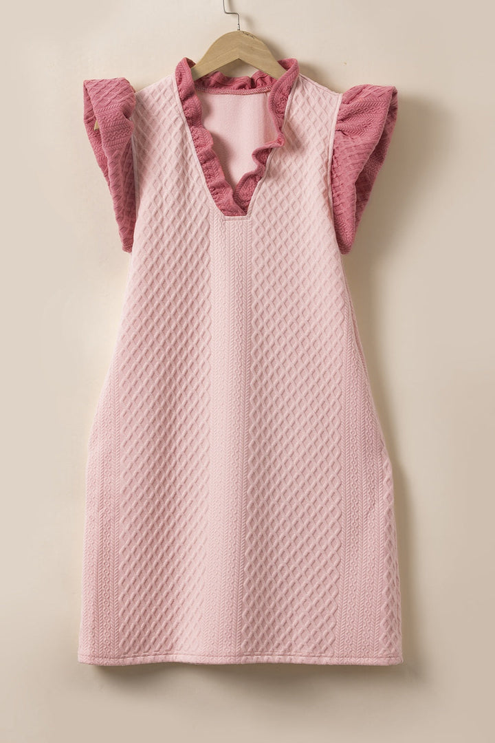 Stilla | V-hals cap sleeve mini kjole