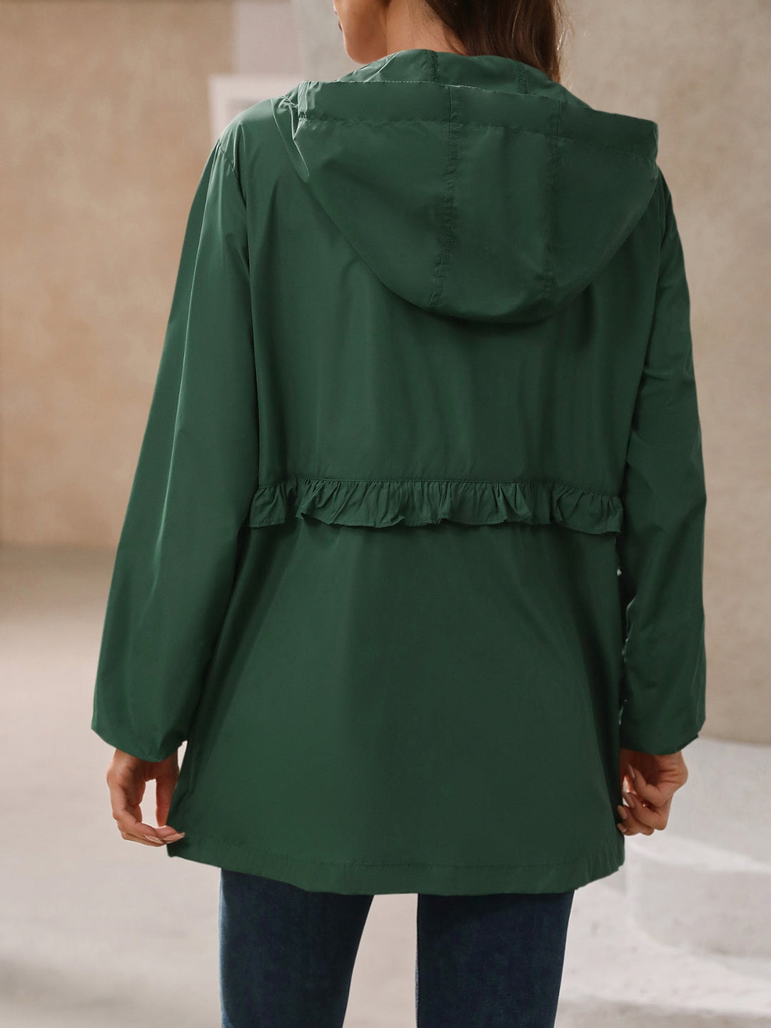 Stilla | Vandtæt Windbreaker Med Lange Ærmer og Hætte