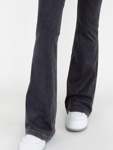 Stilla | Talje Bootcut Jeans Med Lommer