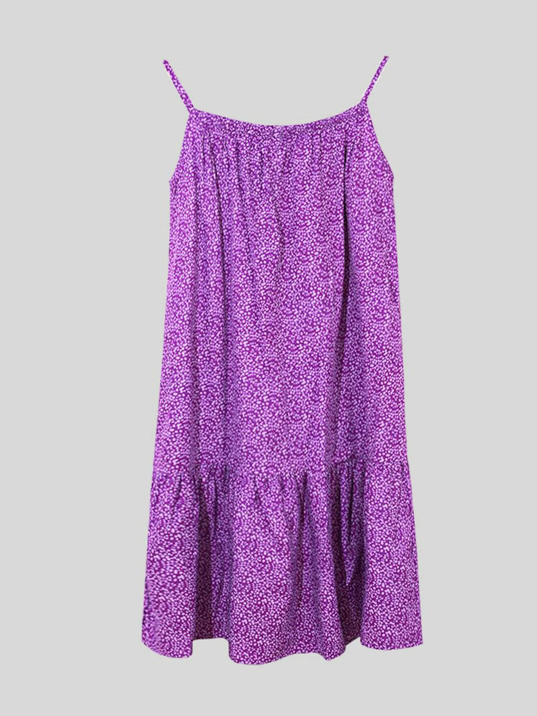 Stilla | Størrelse Trykt Ærmeløs Mini Cami Kjole