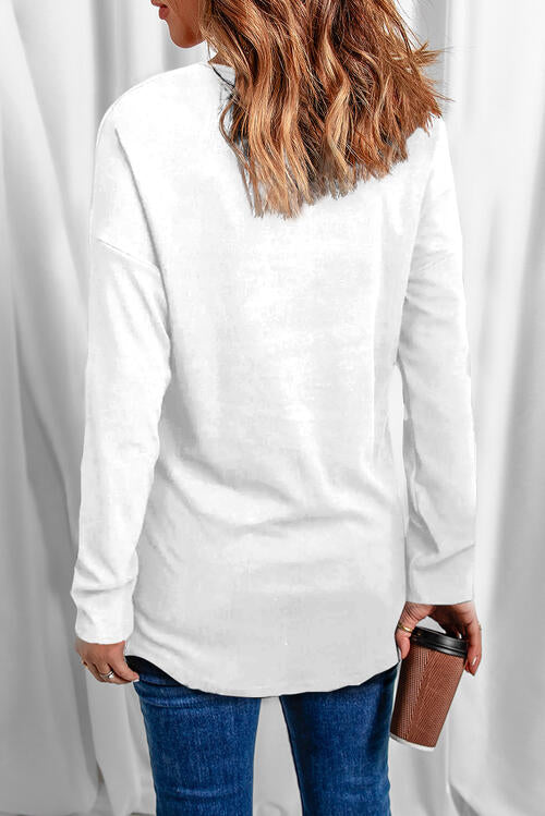 Stilla | V-hals Langærmet T-shirt