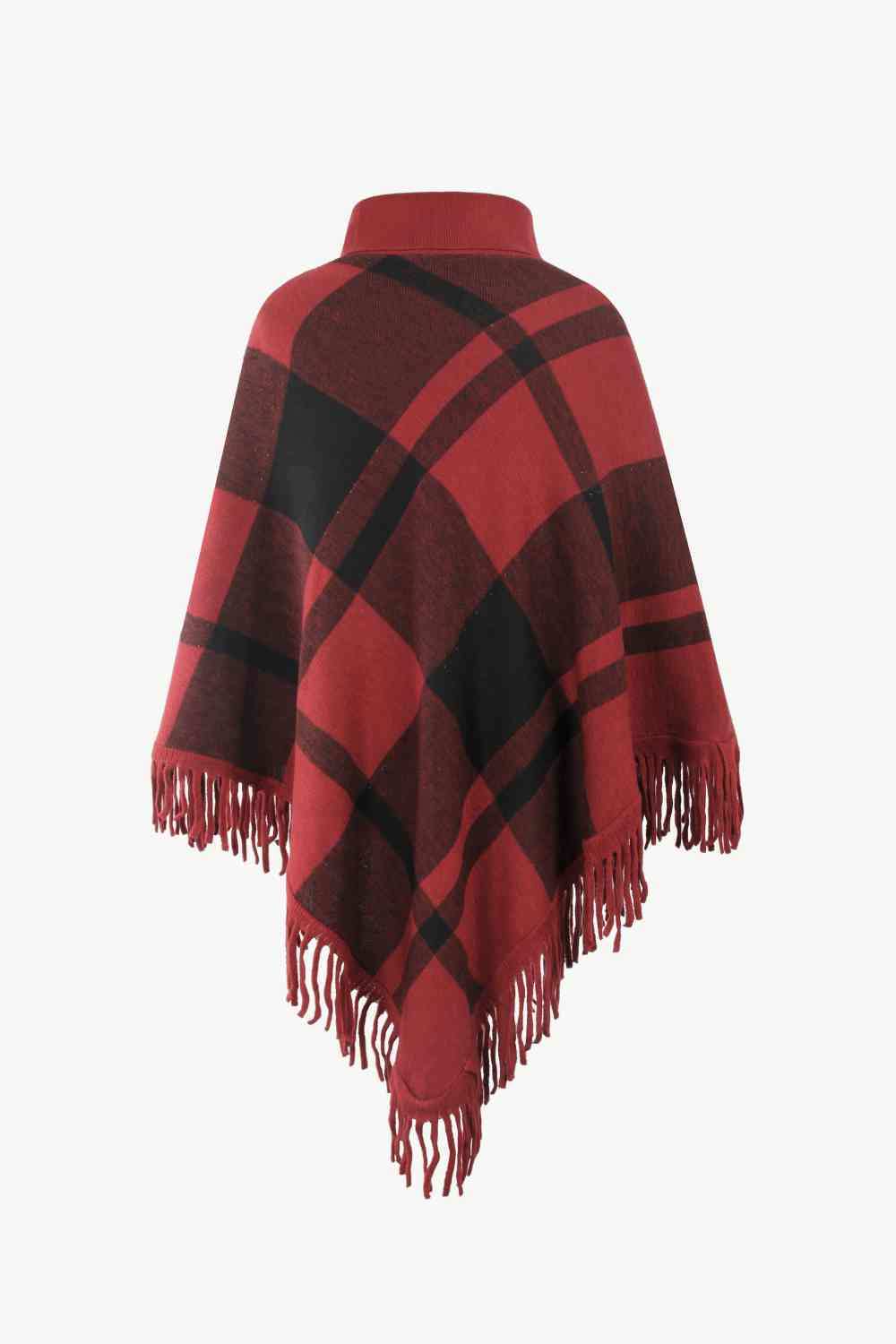 Stilla | Turtleneck Frynse Kant Poncho