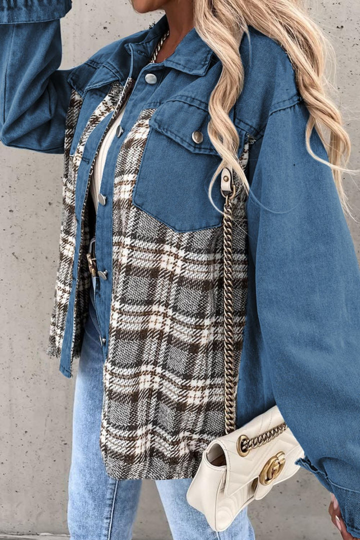 Stilla | Pocketed Button Up Denim Jakke