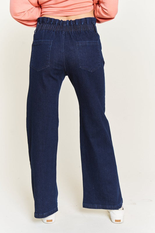 Stilla | Taljeret Knap Bred Ben Jeans