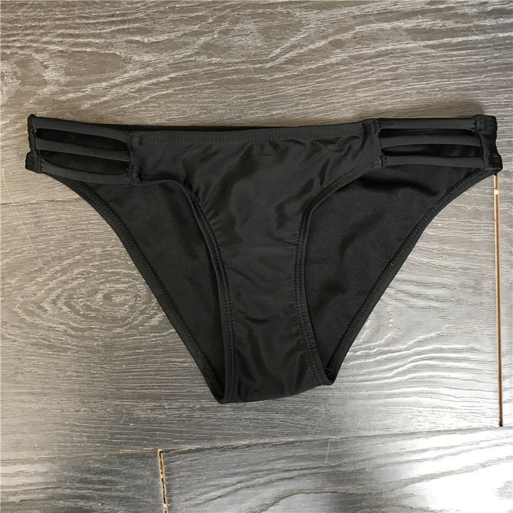 Damer Sporty Bikiniset med høj krave og sideskæringer Skovae