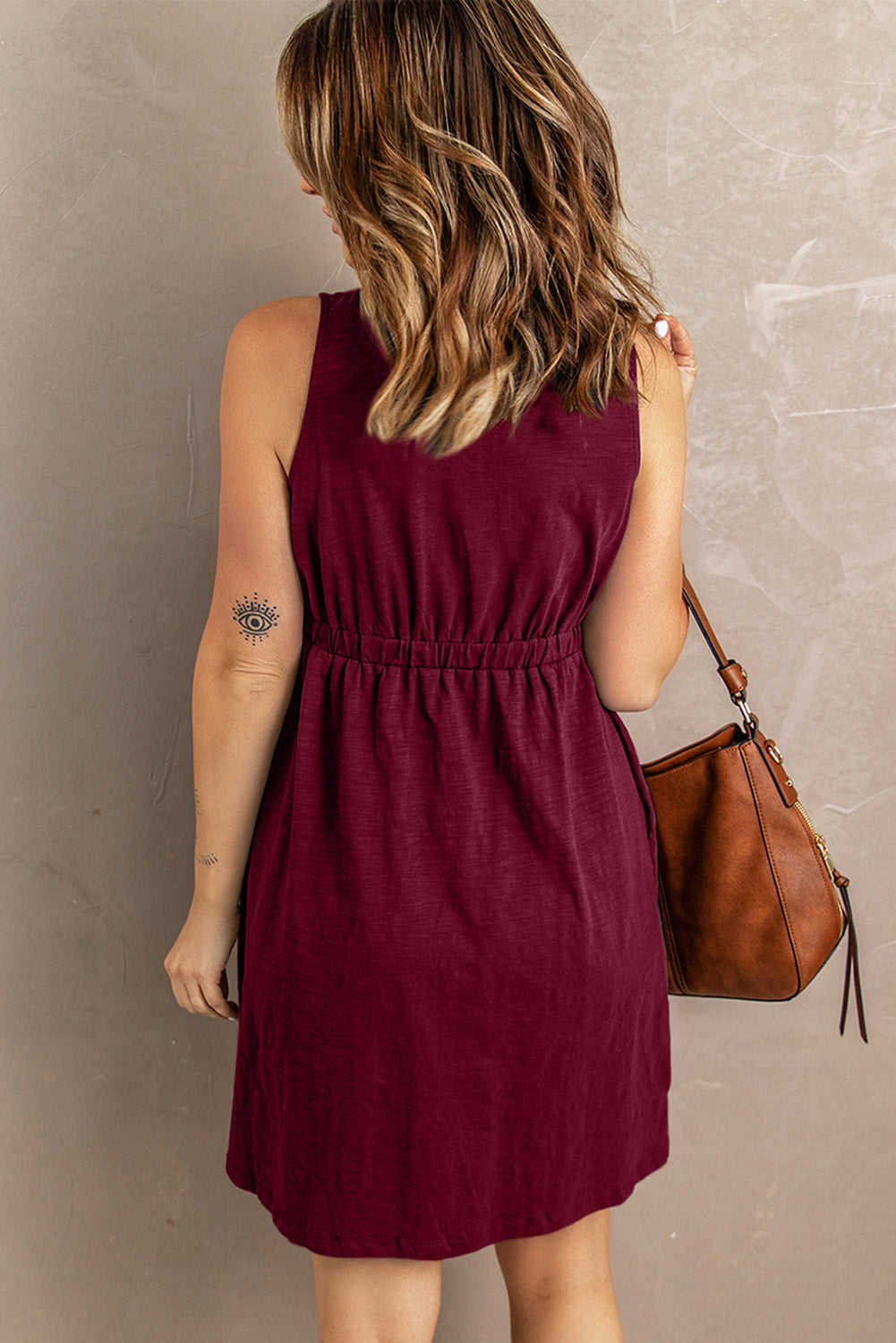 Stilla | Front Empire Waist Ærmeløs Slits Magic Dress