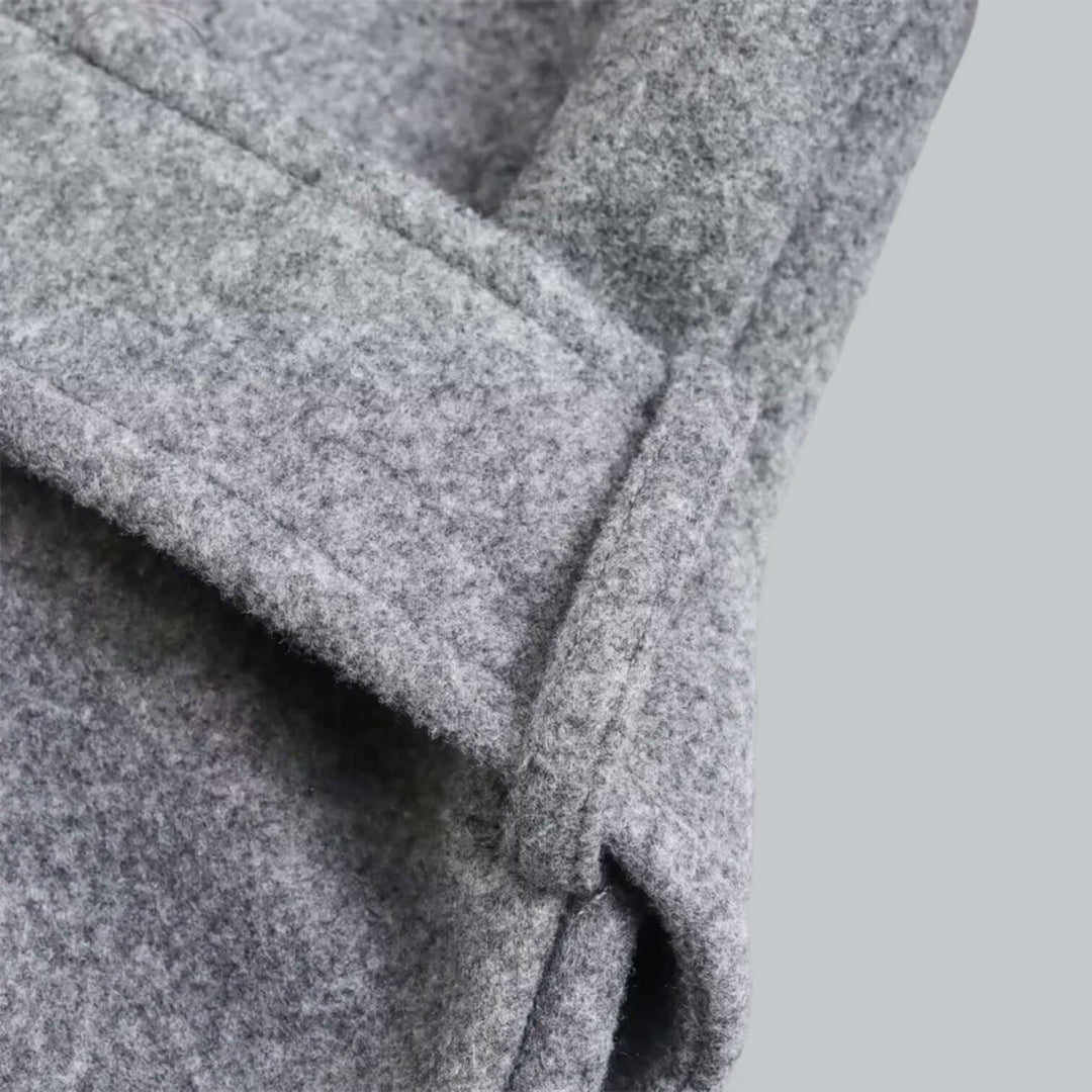 Stilla | Dame Hoodie Lang Trenchcoat