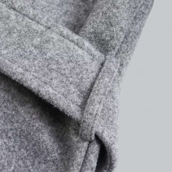 Stilla | Dame Hoodie Lang Trenchcoat
