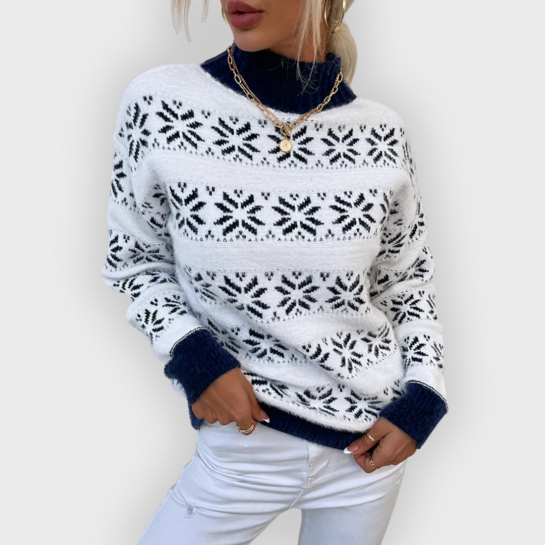 Stilla | Strik Snefnug Rullekravepullover
