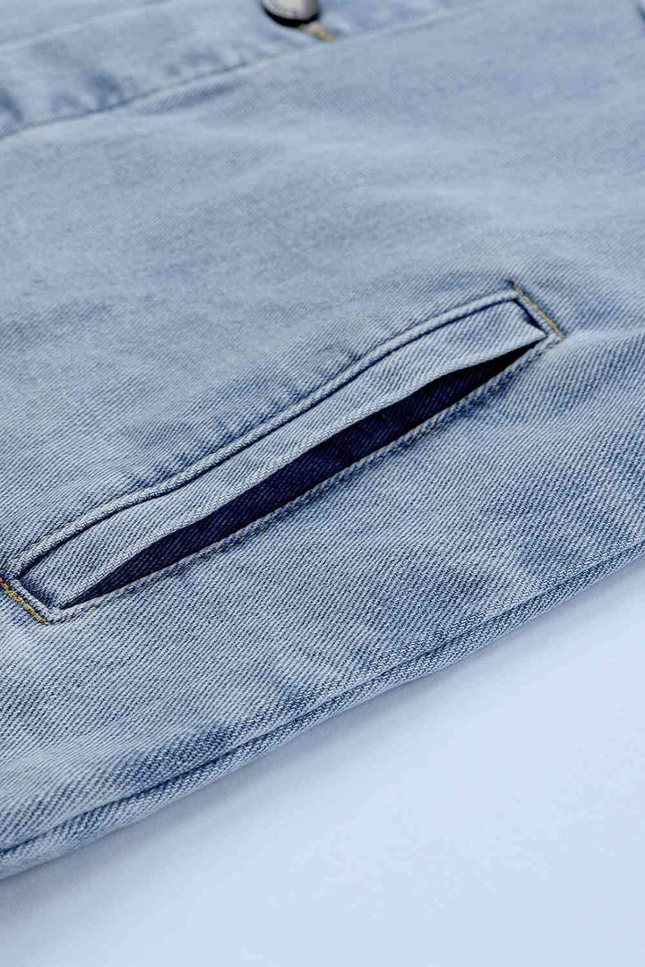 Stilla | Denimjakke Med Nedtonet Krave