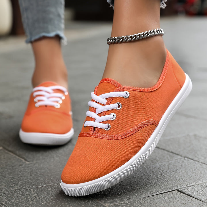 Skovae | Behagelige Lave Canvas Sneakers I Hvid