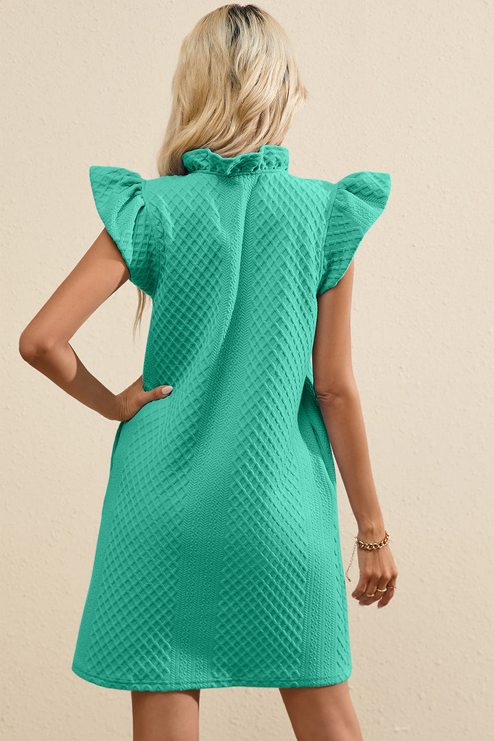 Stilla | V-hals cap sleeve mini kjole