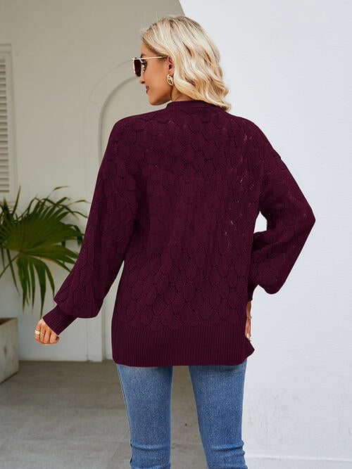 Stilla | Åben Front Lanterneærmer Cardigan