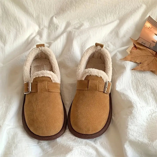 Stilla | Lunt Loafers Med Fleeceforing Varme Slip on Blød Sål Skridsikre