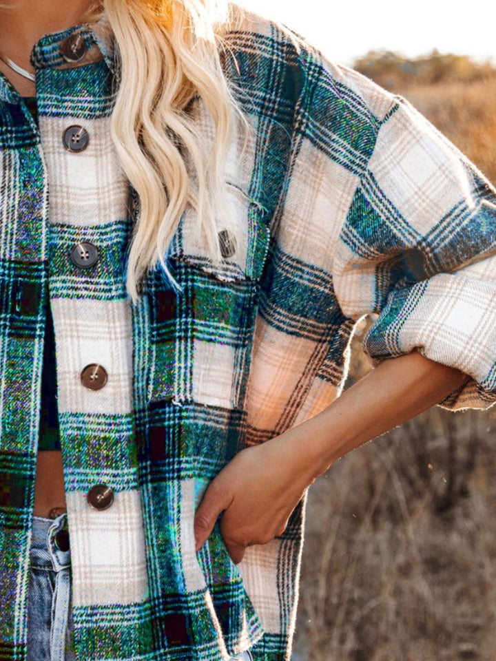 Stilla | Plaid Button Down Langærmet Shacket